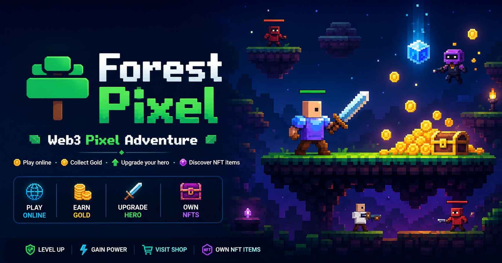 Forest Pixel Web3 multiplayer game preview